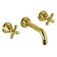 Смеситель Fima Carlo Frattini Olivia F5001L/5OR для раковины, встраиваемый, излив 20 см, золото