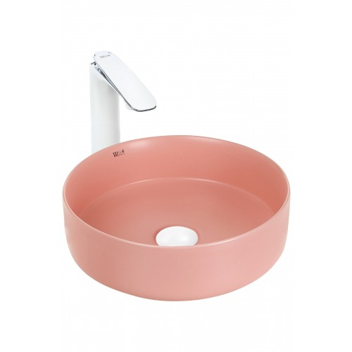 Раковина в ванную накладная WeltWasser Elbach 3134 MP 35см, 10000004515 Розовая матовая