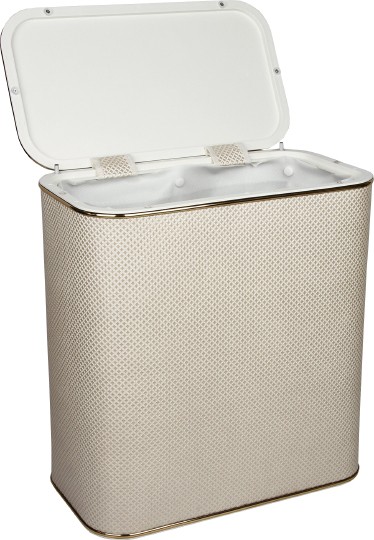 Корзина для белья Geralis RWG-M светлая, золото, малая