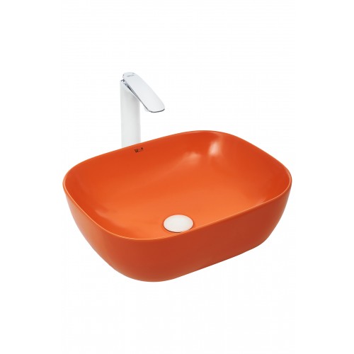 Раковина в ванную накладная WeltWasser Elbach 2143 MO 10000004526 49x39.5 см, цвет оранжевая матовая