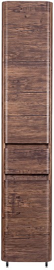 Шкаф-пенал Style Line Атлантика 35 Люкс Plus, с бельевой корзиной, старое дерево