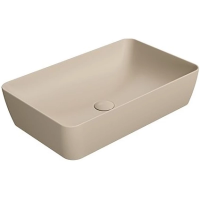 Раковина GSI Nubes 903608 накладная, 60x38 см, Creta opaco (Бежевый матовый)