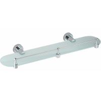 Полка стеклянная WasserKRAFT Donau K-9444 цвет хром Полка стеклянная WasserKRAFT Donau K-9444 цвет хром