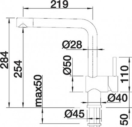 смеситель для кухни blanco linus-s 517643
