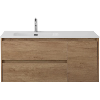 Тумба под раковину BelBagno Kraft KRAFT-1000-2C-1A-SO-RNN-L 100 см L, подвесная, Rovere Nebrasca Nature