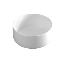 Раковина ArtCeram Cognac COL004 05 34 накладная, без отв., без перелива, на столешницу, Saniglaze, Ø35xh16 см, белый матовый