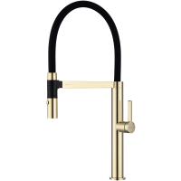 Смеситель для кухни Paulmark Leader Le214101-G золото/ черный