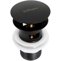 Донный клапан для раковины BelBagno BB-SAT-NERO click-clack черный матовый