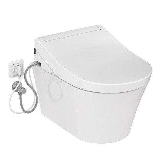 сиденье-биде toto washlet rg lite tcf34120geu, цвет: белый
