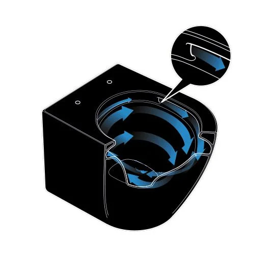 унитаз azario grado az-0046-uq1-mb подвесной, безободковый, с сиденьем микролифт, слив "торнадо", 49х36х36 см, черный матовый