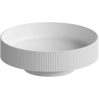 Раковина-чаша Boheme Sole Corian Matt White 801-R-MW 40x40 см, накладная, белый матовый