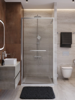 Душевая дверь Cezares Lux LUX-B-FS-1-100-C-CR 100 см, профиль хром, стекло прозрачное