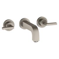 Смеситель Axor Citterio для раковины, встраиваемый, излив: 16.2см., ручка: рычаг, цвет: сталь