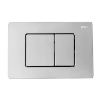 Кнопка для инсталляции Abber AC0120 для унитаза, металическая, хром