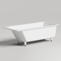 Salini Salini Cascata kit Встраиваемая ванна 180х80х60см, донный клапан, материал: S-Sense, цвет: белый глянцевый