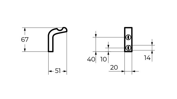 Крючок для полотенца Art&Max Ultima AM-F-8933 Хром