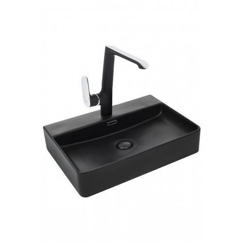 Раковина в ванную накладная WeltWasser Elbach 2173 MB 60 см, 10000004504 Черная матовая
