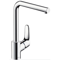 Смеситель для кухни, нержавеющая сталь Hansgrohe Focus M41 31817800, сталь
