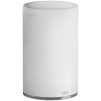 Стакан для зубных щеток Gessi Gessi316 54731#239 настольный, белый, цвет STEEL BRUSHED