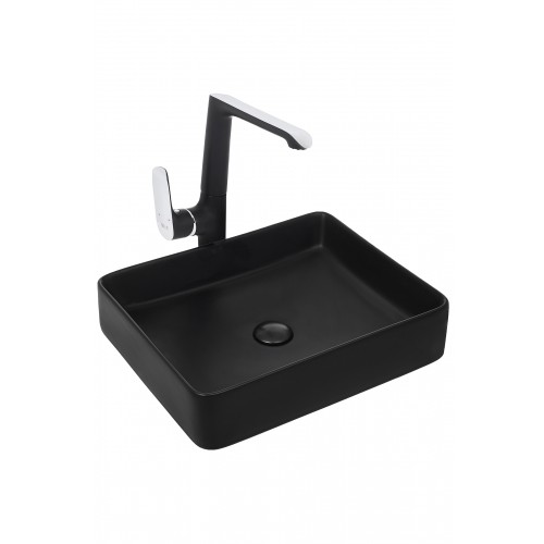 Раковина в ванную накладная WeltWasser Elbach 2178 MB 51 см, 10000004509 Черная матовая