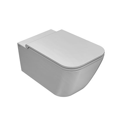 Унитаз подвесной Globo Stone STS05BO безободковый 36х52 см, белый глянцевый