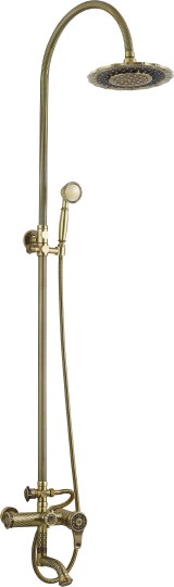 Душевая стойка ZorG Серия 400 A 402DS-BR