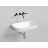 Раковина Salini Marea 02 1802202M полувстраиваемая, 59.8x39.8 см, из искусственного камня S-Stone, белая матовый