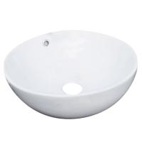 Раковина в ванную накладная 38 см CeramaLux 9002 белая