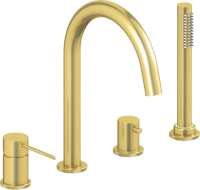 Смеситель на борт ванны Timo Saona 2320/17Y золото