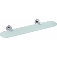 Полка стеклянная WasserKRAFT Donau K-9424 цвет хром Полка стеклянная WasserKRAFT Donau K-9424 цвет хром