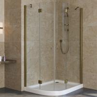 Душевой уголок Vegas Glass AFS-Fux 120*80 05 01 профиль бронза, стекло прозрачное