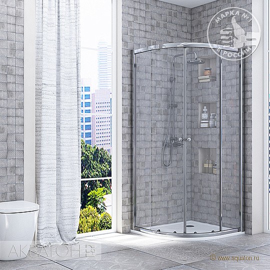 душевой поддон из искусственного камня акватон калифорния 90×90 1a713636ca010 радиальный белый