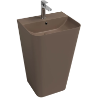 Раковина Isvea Sott'Aqua 10SQ37001SV-2H напольная, 50x42 см, коричневый матовый