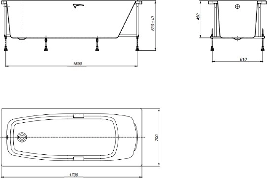 акриловая ванна roca sureste n 170х70 zru9302769 без гидромассажа акриловая ванна roca sureste n 170х70 zru9302769 без гидромассажа