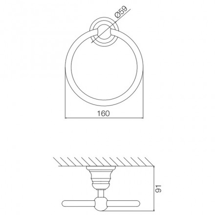 Полотенцедержатель Fima Carlo Frattini Victory F6062/1CR