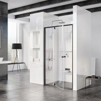 Дверь для душевой кабины в нишу Ravak Pivot PDOP2-120 03GG0300Z1 Transparent, профиль черный
