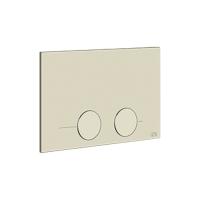 Клавиша смыва для унитаза Gessi Technical Accessories 54617#727, двойная, для систем инсталляций TECE, цвет: Brushed Brass PVD