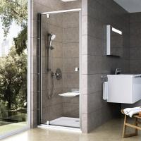 Дверь для душевой кабины в нишу Ravak Pivot PDOP1-90 03G70U00Z1 Transparent, профиль сатин