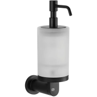 Дозатор для мыла Gessi Emporio 38815#299 настенный, сатинированное стекло, черный XL