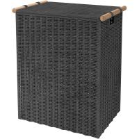 Корзина для белья WasserKRAFT Gollach WB-330-L с крышкой Серая