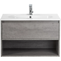 Тумба под раковину 80 см BelBagno Kraft KRAFT-800-1C-SO-CG Cemento Grigio