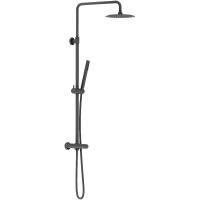 Душевая система Damixa Scandinavian Pure 936800300 с термостатом, черный матовый