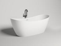 Ванна отдельностоящая 185х81 cм Salini Noemi 101811G, S-Sense, цвет: белый глянцевый