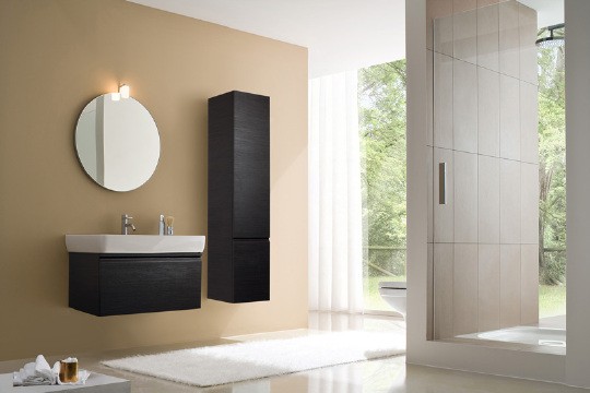 тумба под раковину laufen pro 85x48x58.2 см, цвет: темное дерево