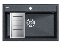 Мойка STEPIA 80, IT-GRANIT + коландер ADVANCE брашированная нерж. сталь, PM117551-DG+A375-BS