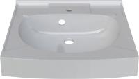 Раковина подвесная Altasan Kompakt UPP50 со сливом и кронштейнами
