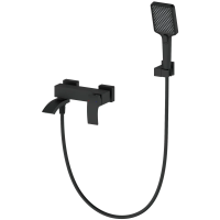 Смеситель для ванны Wonzon & Woghand Fit WW-88639009-MB с душевым гарнитуром, черный матовый