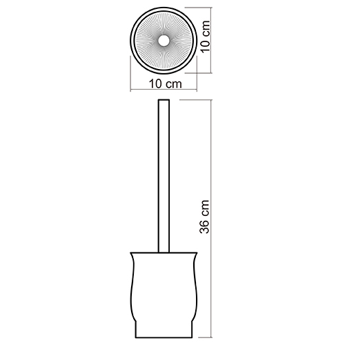 Ёршик для унитаза WasserKRAFT C186 белый