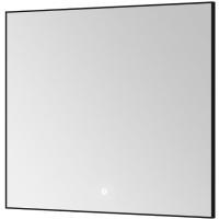 Зеркало Boheme Modern 80x70 543-080-B с подсветкой Черное с сенсорным выключателем и подогревом