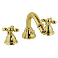 Cмеситель Fima Carlo Frattini Olivia F5002OR для биде, на 3 отв., с донным клапаном, золото